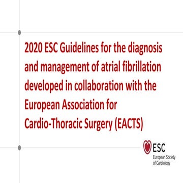 2020 ESC Guidelines of AF
