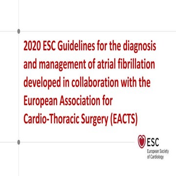 atrial fibrillation 2020 guidelines
