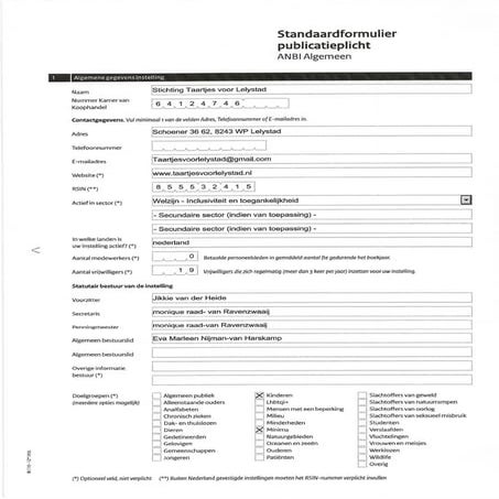2020 - Anbi-status formulier | PDF