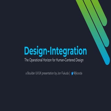 Design-Integration: Boulder UI/UX Meetup