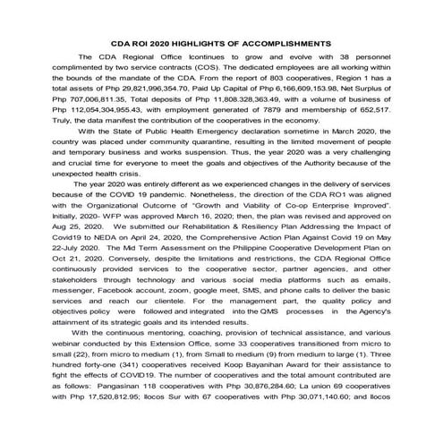 2020 CDA RO! Highlights-of-Accomplishments 