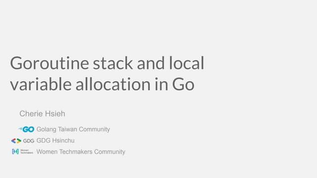 Goroutine stack and local variable allocation in Go