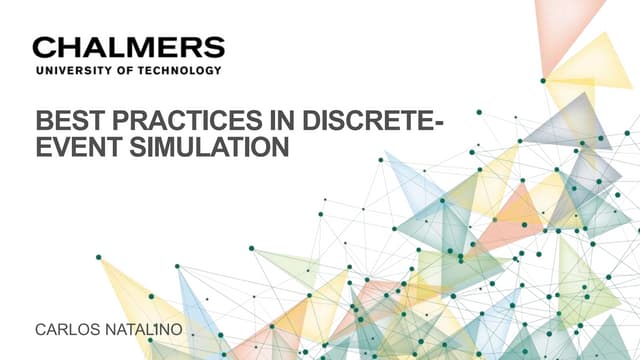 Discrete-event simulation: best practices and implementation details in ...