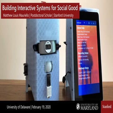 Building Interactive Systems for Social Good [Job Talk]