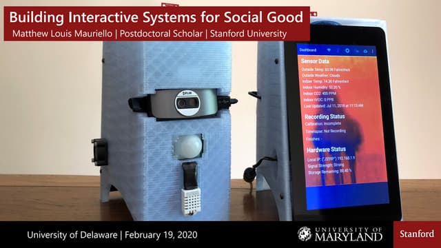 Building Interactive Systems for Social Good [Job Talk]