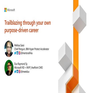 Trailblazing through your own purpose-driven career