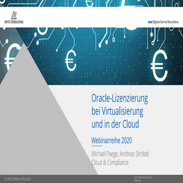 Oracle-Lizenzierung bei Virtualisierung und in der Cloud