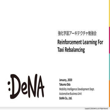 Reinforcement Learning For Taxi Rebalancing