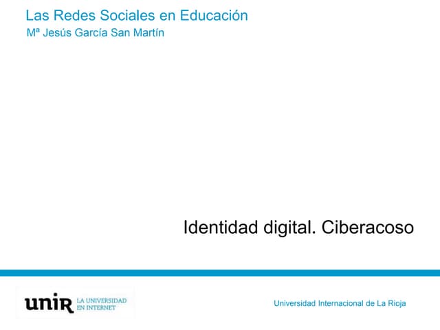 Identidad digital - Ciberacoso