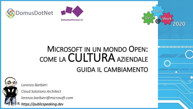 DevOps@Work Roma 2020 Keynote