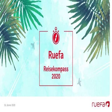 Ruefa Reisekompass 2020