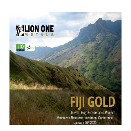 Lion One Metals - Stephen Mann Presentation VRIC 2020
