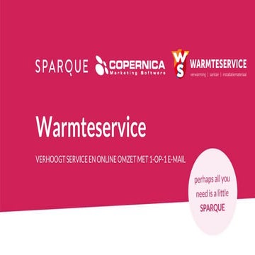 Warmteservice verhoogt de omzet met 1-op-1 e-mail