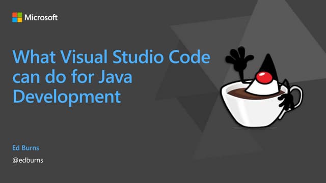 What Visual Studio Code can do for Java Development | PPT