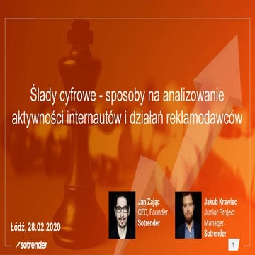 Ślady cyfrowe - sposoby na analizowanie aktywności internautów i działań rekl...