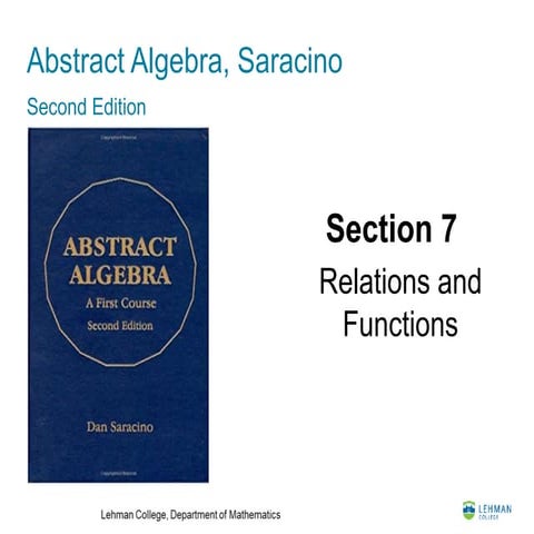 MAT-314 Relations and Functions