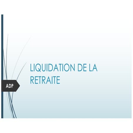 LIQUIDATION DE LA RETRAITE | PDF