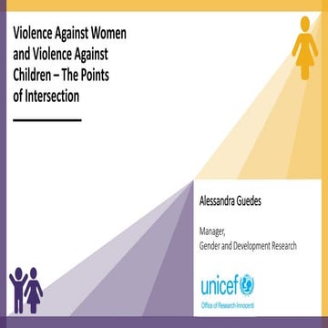 Violence Against Women & Violence Against Children - Points of Intersection