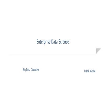 Introduction Big Data