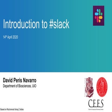 Introduction to Slack