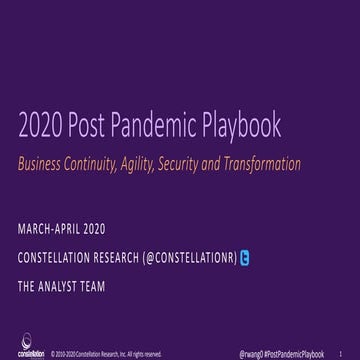 2020 Inside The Post Pandemic Playbook - Client Version