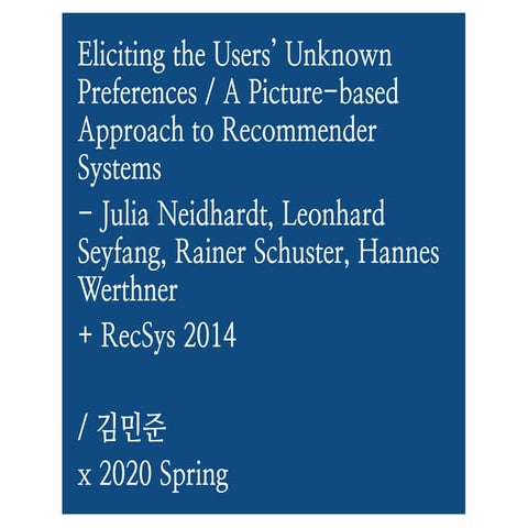 A Picture-based Approach to Recommender Systems