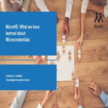 MicroHE: Observations on MicroCredentials