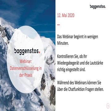 Datenverschlüsselung in der Praxis