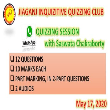 WHATSAPP QUIZZING SESSION | PPT