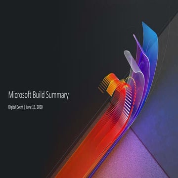 2020 06 13 Best of Build 2020 - Canada Community Edition - Artificial Intelli...