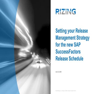 Setting your Release Management Strategy for the new SAP SuccessFactors ...