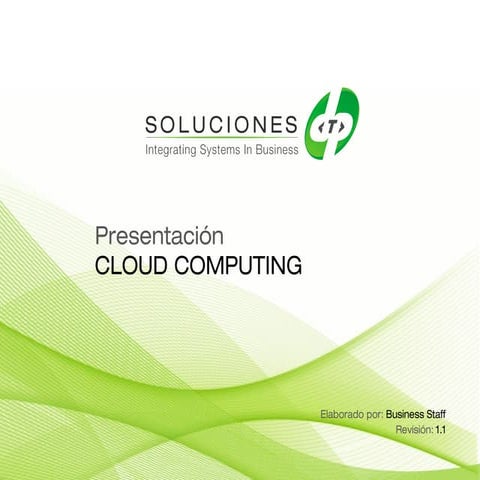 Cloud Computing. Conceptos y beneficios