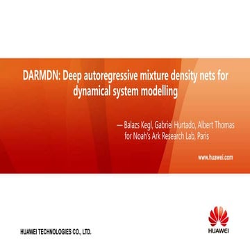    DARMDN: Deep autoregressive mixture density nets for dynamical system mode...