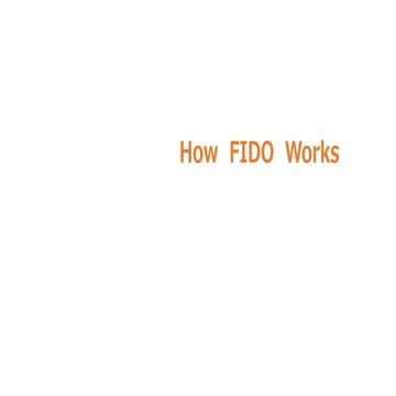 How FIDO Works