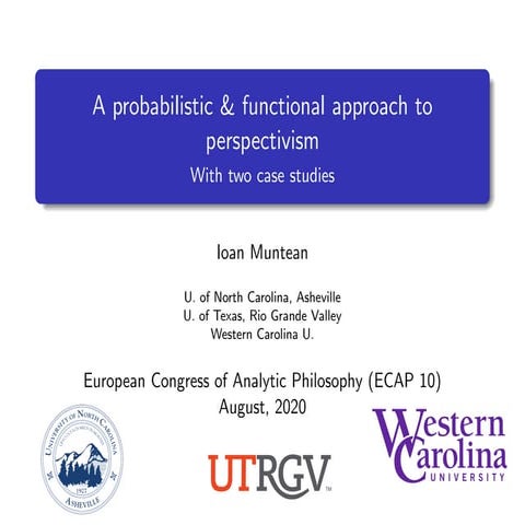 A probabilistic-functional approach to perspectivism and a case study