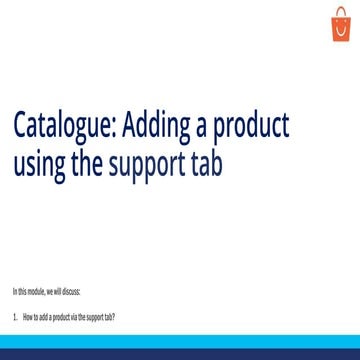 How to add products on Paytm Mall through support tab - B2B