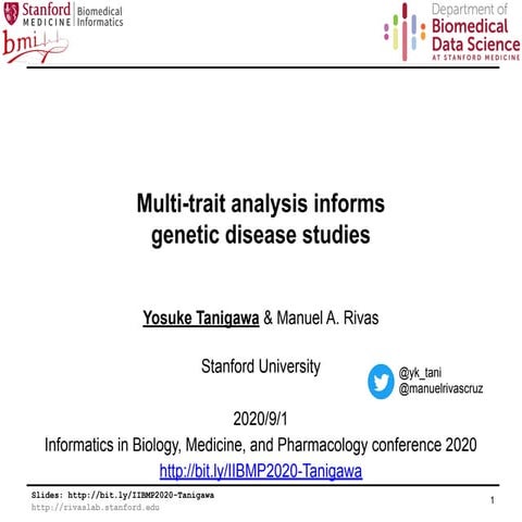 Multi-trait analysis informs genetic disease studies (IIBMP 2020)