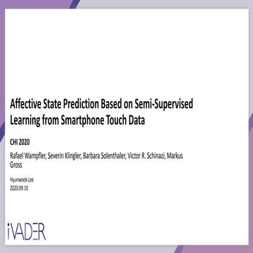 [Seminar] 200910 Hyeonwook Lee