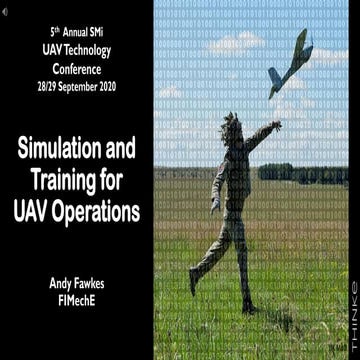 Simulation and Training for UAV Operations