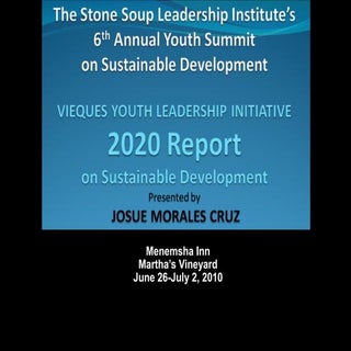 Vieques Youth Leadership Initiative...