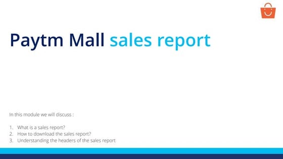 Sales report