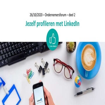 20201026  profileer jezelf en je zaak op linkedin UNIZO deel 2 -bedrijfspagina