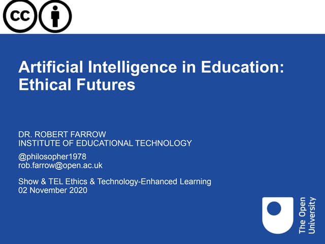 Show & TEL Ethics & Technology-Enhanced Learning  