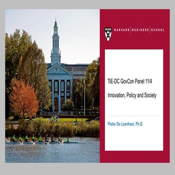 TiE DC GovCon Panel on Emerging Technologies: AI/ML/Blockchain/Data Management and Advanced Analytics  