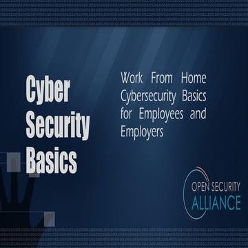 WFH Cybersecurity Basics Employees and Employers 