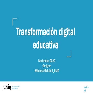 Transformación digital educativa