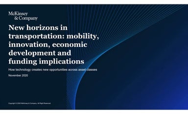 New horizons in transportation: mobility, innovation, economic development an...