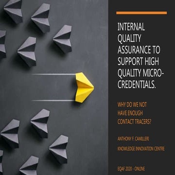 International Quality Assurance to support High Quality Micro-Credentials