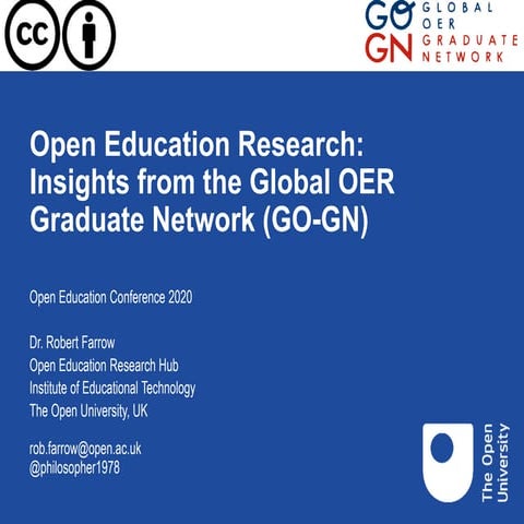 Open Education Research: Insights from the Global OER Graduate Network (GO-GN)