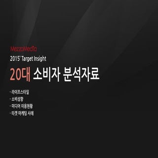 [20대] 2015 타겟 인사이트
